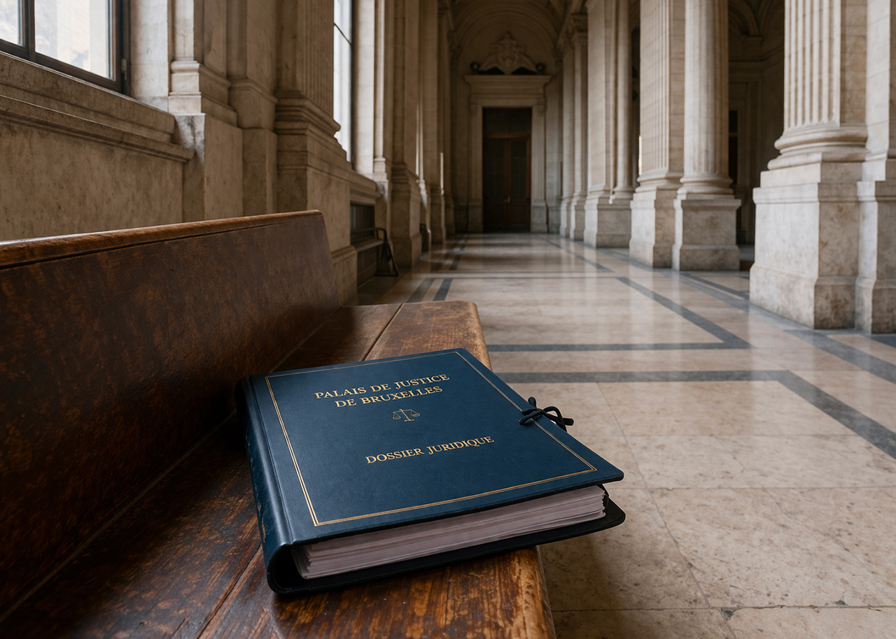 Couloir du Palais de Justice de Bruxelles — divorce conflictuel et tribunal de la famille